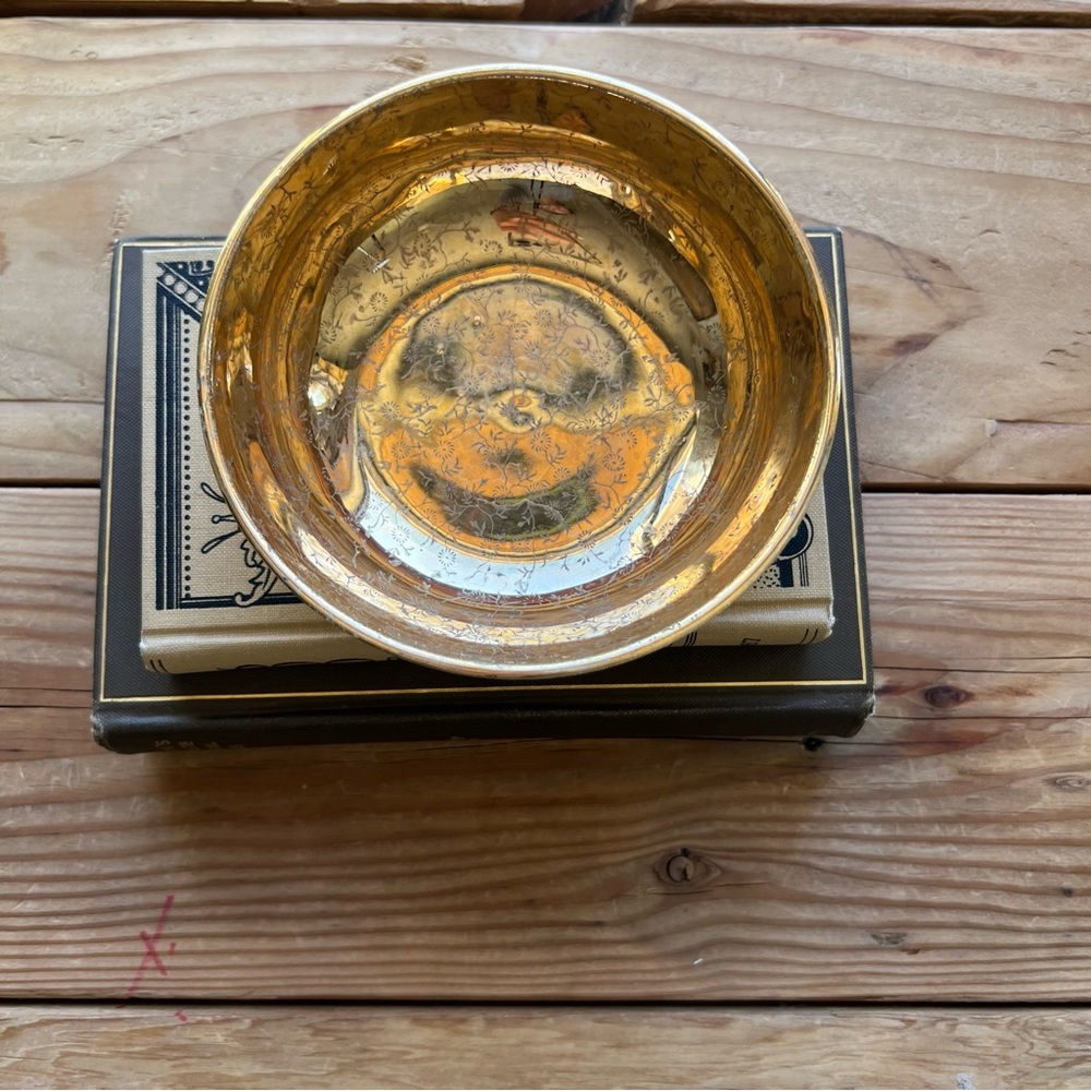 22 karat gold decorative bowl - Picture 7 of 10